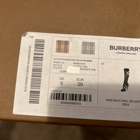 Burberry knee boot - Picture 5 of 8